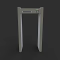 Public Security Gate With Metal Detection System And Digital Control Panel 3d model