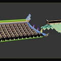 Traditional Chinese Architecture Golden Roof Tiles With Ornate Eaves And Decorations