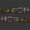 Modern mechanical hand robot 3d model