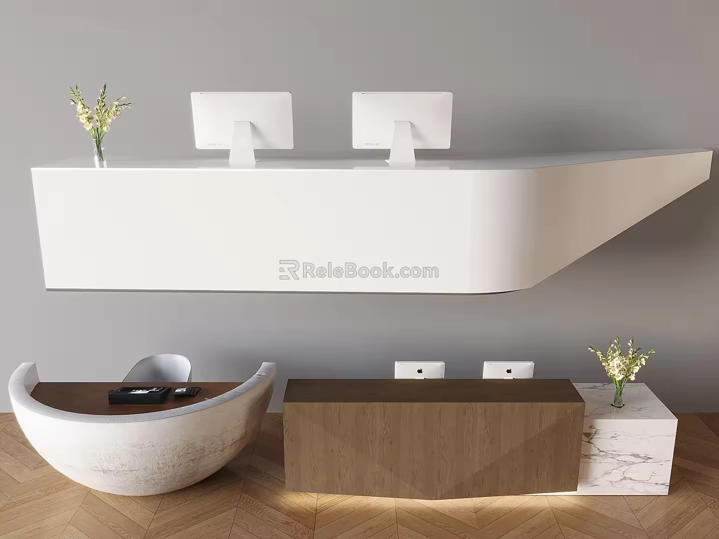 Reception Desk 3d model