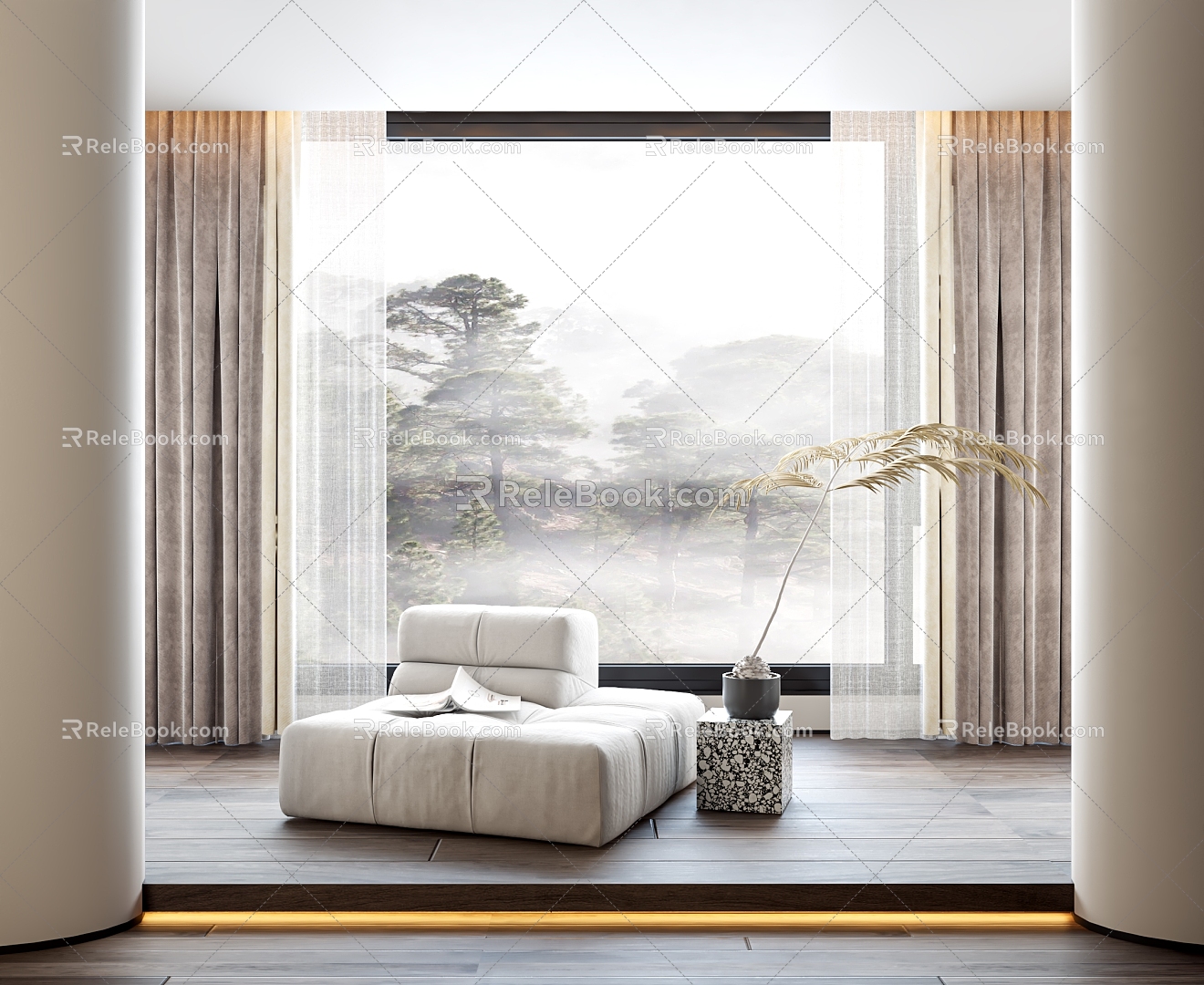 Style Curtain 3d model