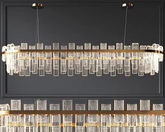 Light Luxury Chandelier 3d model