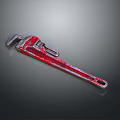 Red Adjustable Wrench Tool with Metal Body and Classic Red Finish