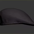 Stylish Purple Beret Made Of Soft Fabric On Dark Surface With Gradient Background