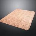 Light Brown Woven Floor Mat for Home Indoor Use with Textured Pattern 3d model