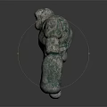 Mystical Rock Giant Character With Glowing Eyes As Stone Creature Design