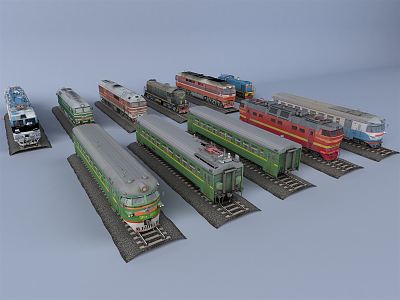 Modern Train 3d model