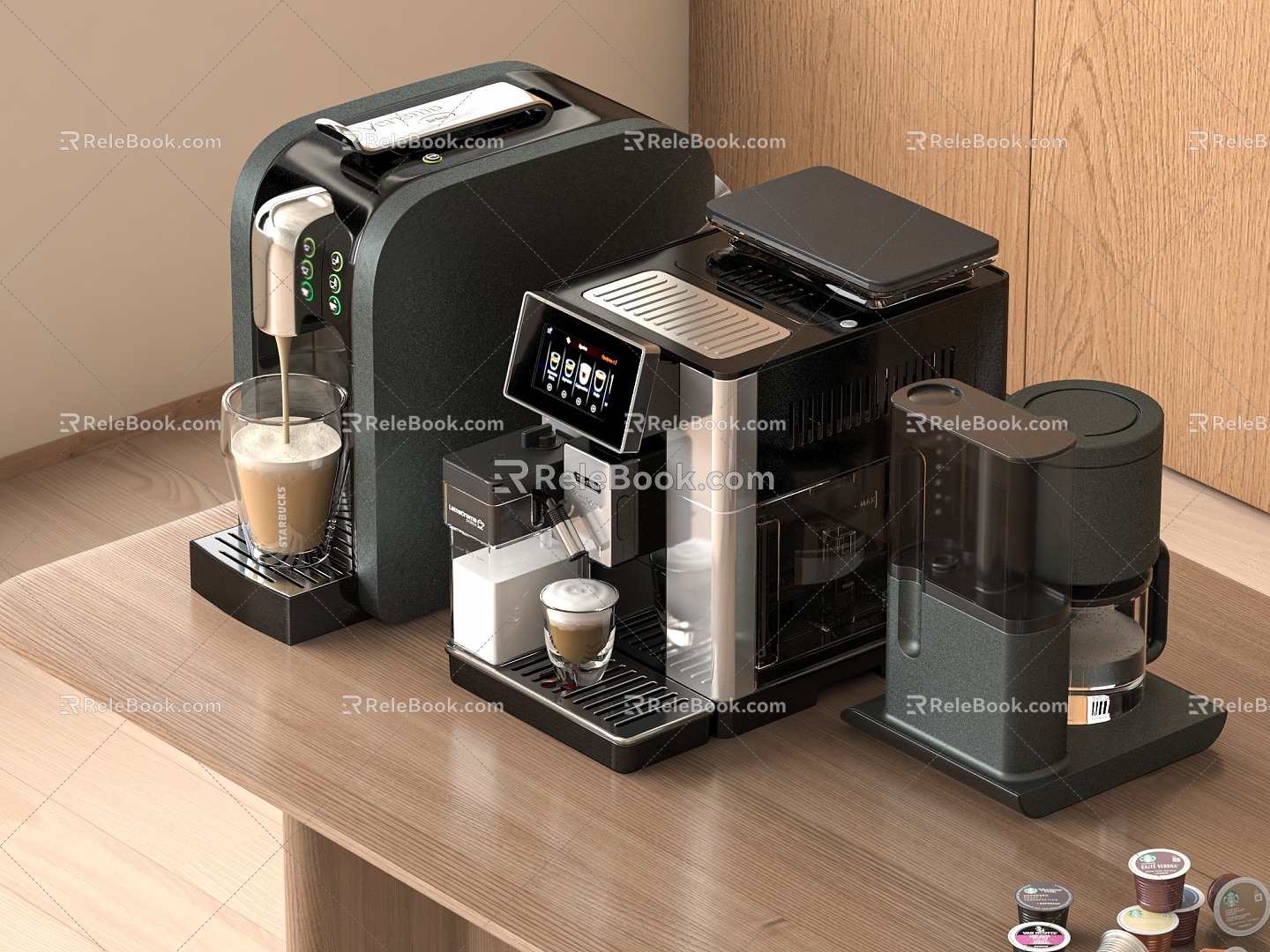 Modern coffee machine 3d model