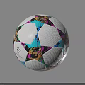 Professional Sports Equipment Soccer Ball With Colorful Geometric Patterns And Modern Design Features