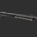 3D Rendered Tactical Rifle With Detailed Metal Barrel And Stock Components