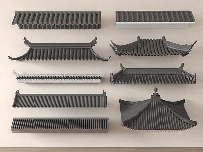 new chinese eaves 3d model