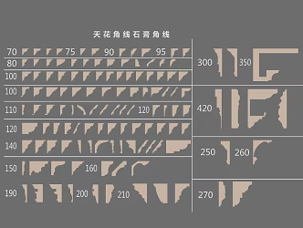 European-style plaster line cornice line 3d model