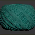 Soft Turquoise Yarn Ball For Knitting And Craft Projects At Home 3d model