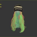 Stylish Game Or Movie Character With NMIXx Lettered Hat And Long Blond Curly Hair