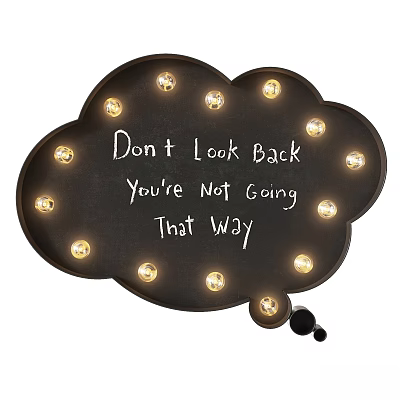 Adorable Kids Bed With Cloud Shaped Light Decor For Children Bedroom Space 3d model