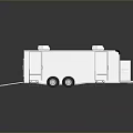 White Food Truck Trailer With Open Doors Steps And Roof Vents