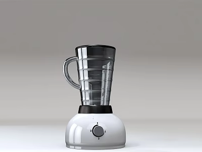 Modern Electric Blender With Transparent Jar And White Base For Daily Use 3d model