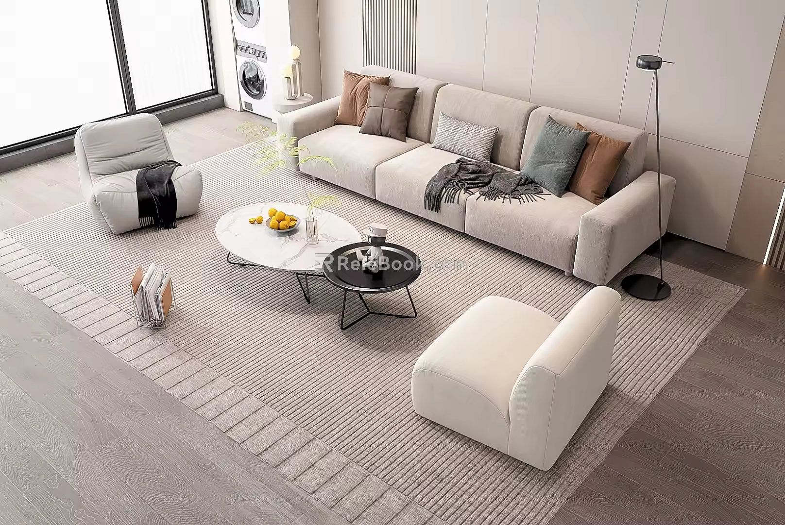 Modern Sofa Coffee Table Combination Sofa Coffee Table 3d model