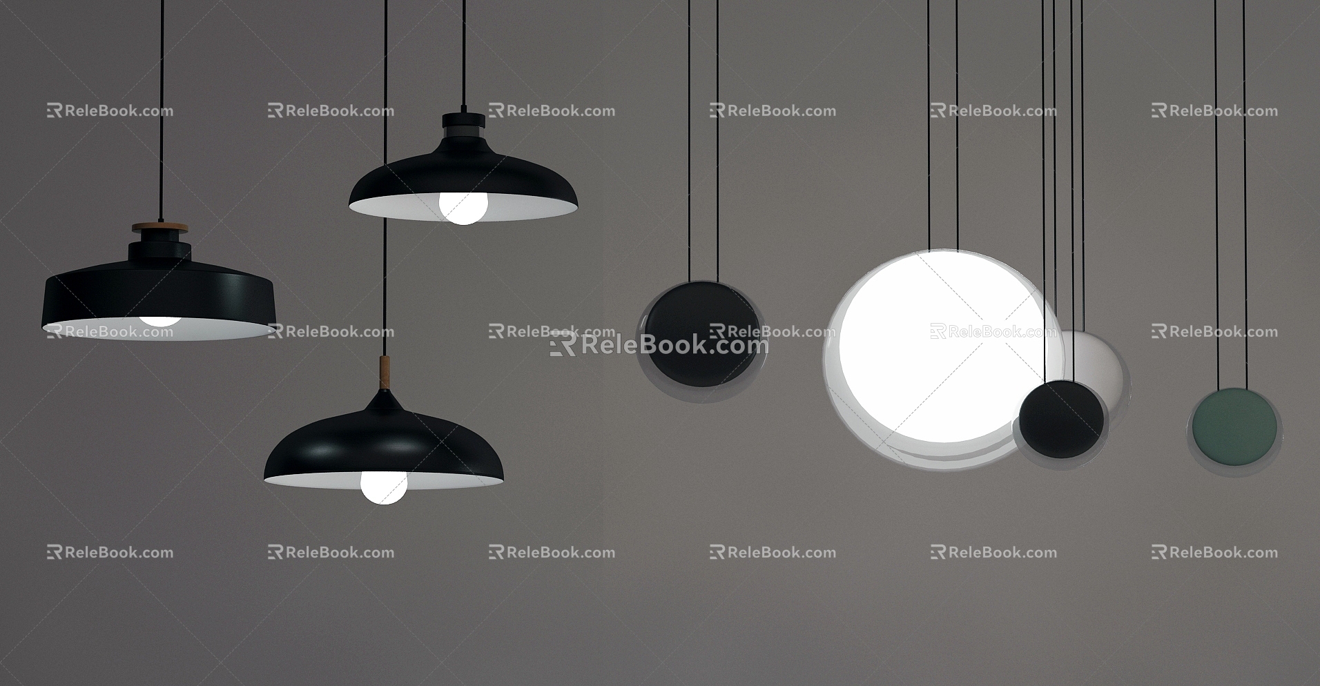 Fashion chandelier combination 3d model