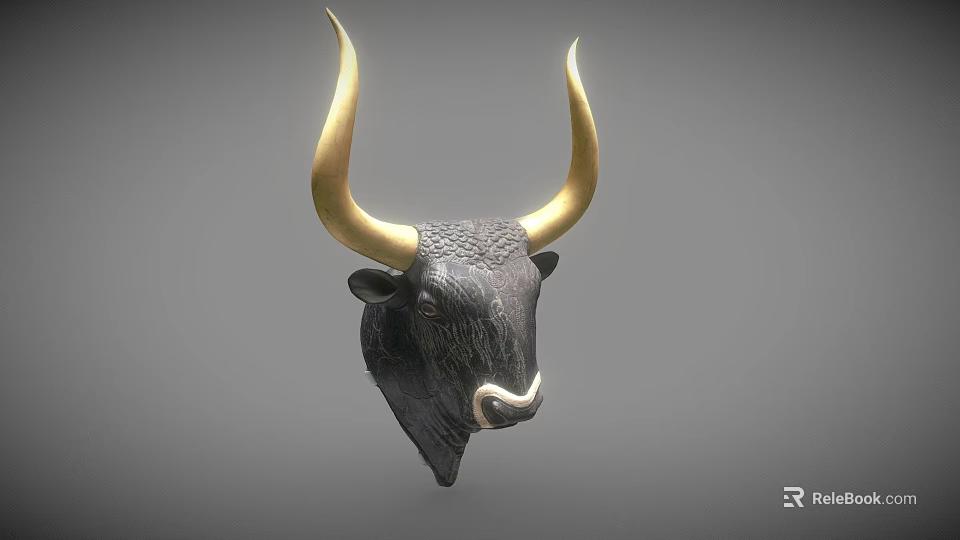 Stylish Tableware Set Featuring Black Design And Golden Accents On Gray Background 3d model