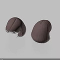 Two Natural Brown Wig Buns With Soft Hair Ends For Daily Hair Styling Needs