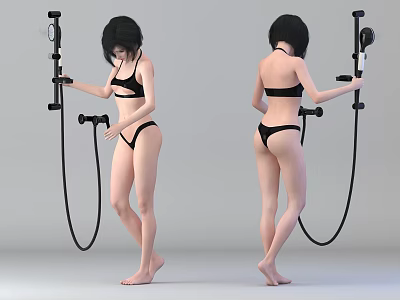 Bath Characters 3d model
