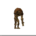Monstrous Creature Character With Rough Skin Texture And Bent Posture 3D Model Design 3d model