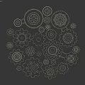 Industrial Equipment Mechanical Gears Assembly System Design With Precision Components
