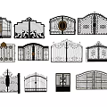 Various Decorative Wrought Iron Gate Designs With Intricate Patterns And Details