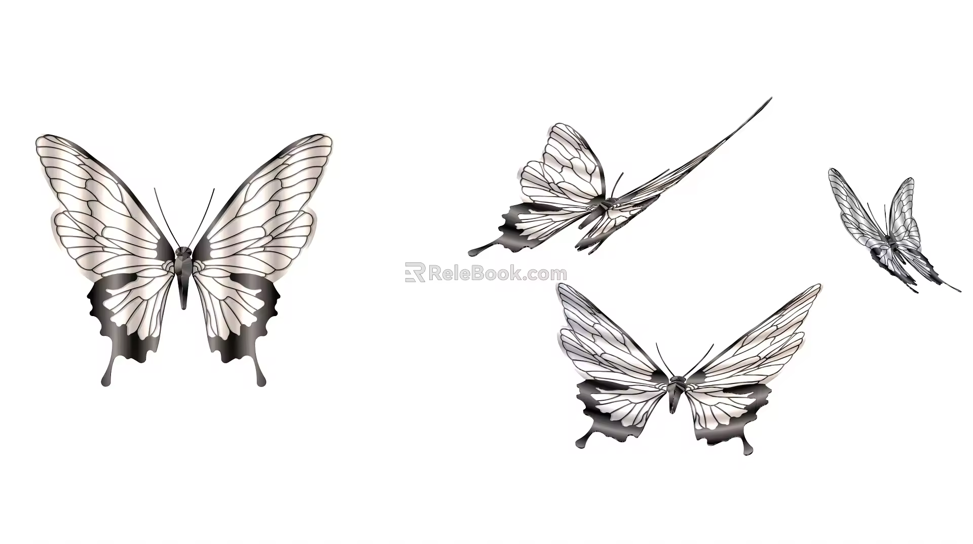 Modern Butterfly 3d model