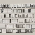 Modern window combination casement window floor-to-ceiling window balcony window bay window sliding window aluminum alloy window 3d model