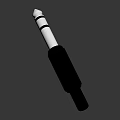 High Quality Audio Plug With Metal Tip And Black Body For Electronic Devices