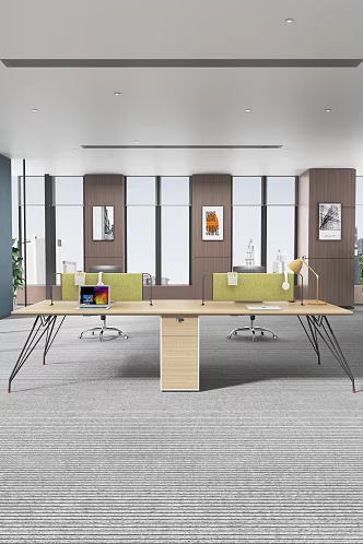 Staff Desk Office 3d model