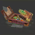 Magic Desk Magic Table Medieval Item Medieval Table Magic Item Magic Item Magic Item Medicine Bottle 3d model
