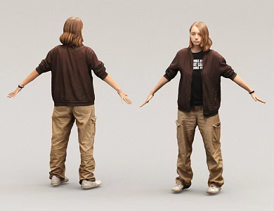 Young Passerby 3d model