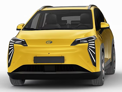 Yellow Modern Electric SUV Car With Unique Front Headlights And Sleek Design 3d model Yellow Modern Electric SUV Car With Unique Front Headlights And Sleek Design 3d model