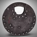Industrial LOFT Lock Padlock Password Padlock 3d model