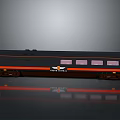 Black And Orange Model Train Car With Lionel Logo And Windows Design