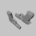 Modern Black Tactical Pistols With Metallic Texture Ergonomic Grip And A STRIKE Design