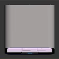 White Modern Device With Purple Transparent Window And Digital Control Panel