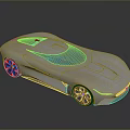 Futuristic Silver Sports Car Featuring Sleek Aerodynamic Design Transparent Roof And Black Wheels