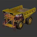 Caterpillar Yellow Dump Truck With Large Tires And Open Bed Design