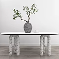 Modern dining table 3d model