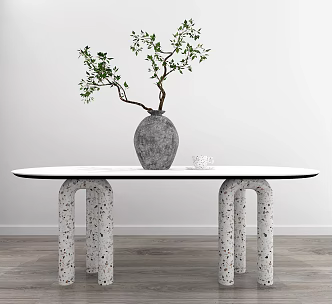 Modern dining table 3d model