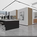 Modern Conference Room Interior With White Table And Clear Chairs Near Windows