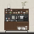 Middle Style Sideboard 3d model