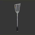 Household Kitchen Spatula Stainless Steel Long Handle Cooking Tool For Daily Use