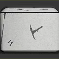 White Storage Box With Black Straps Yellow Black Warning Signs And Green Anchor Label