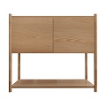 Modern bamboo side cabinet 3d model