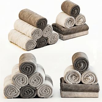 Modern towel 3d model